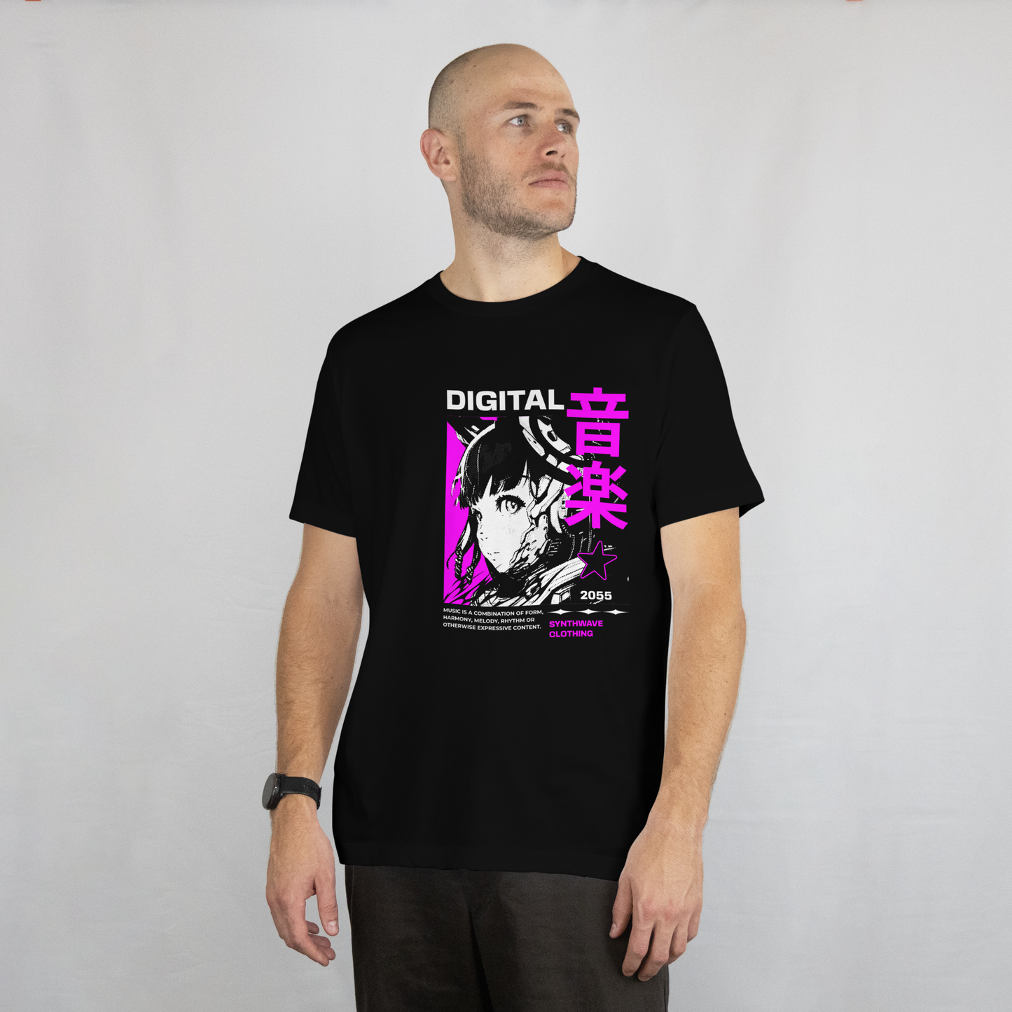 Synthwave Clothing – Digital 音楽 2055 Tee