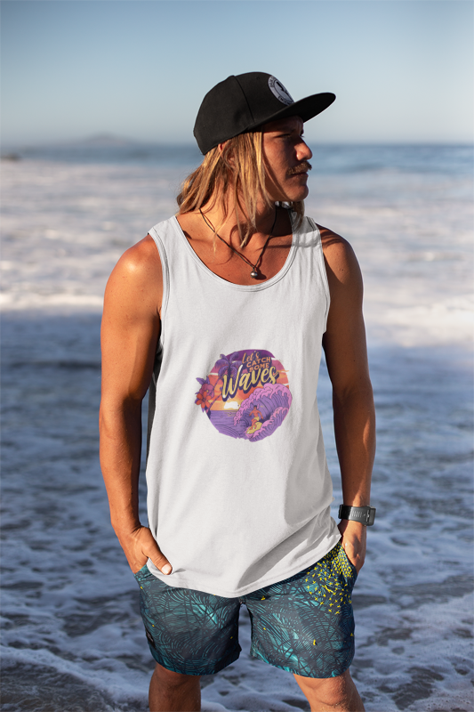 Premium Unisex Tank-Top Lets Catch Some Waves