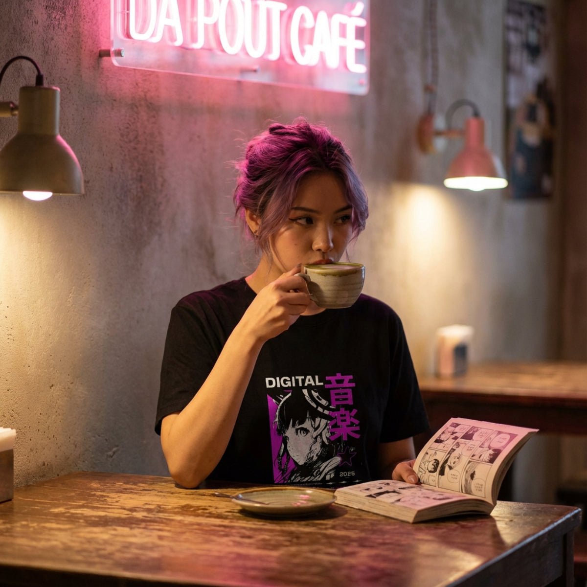 Synthwave Clothing – Digital 音楽 2055 Tee