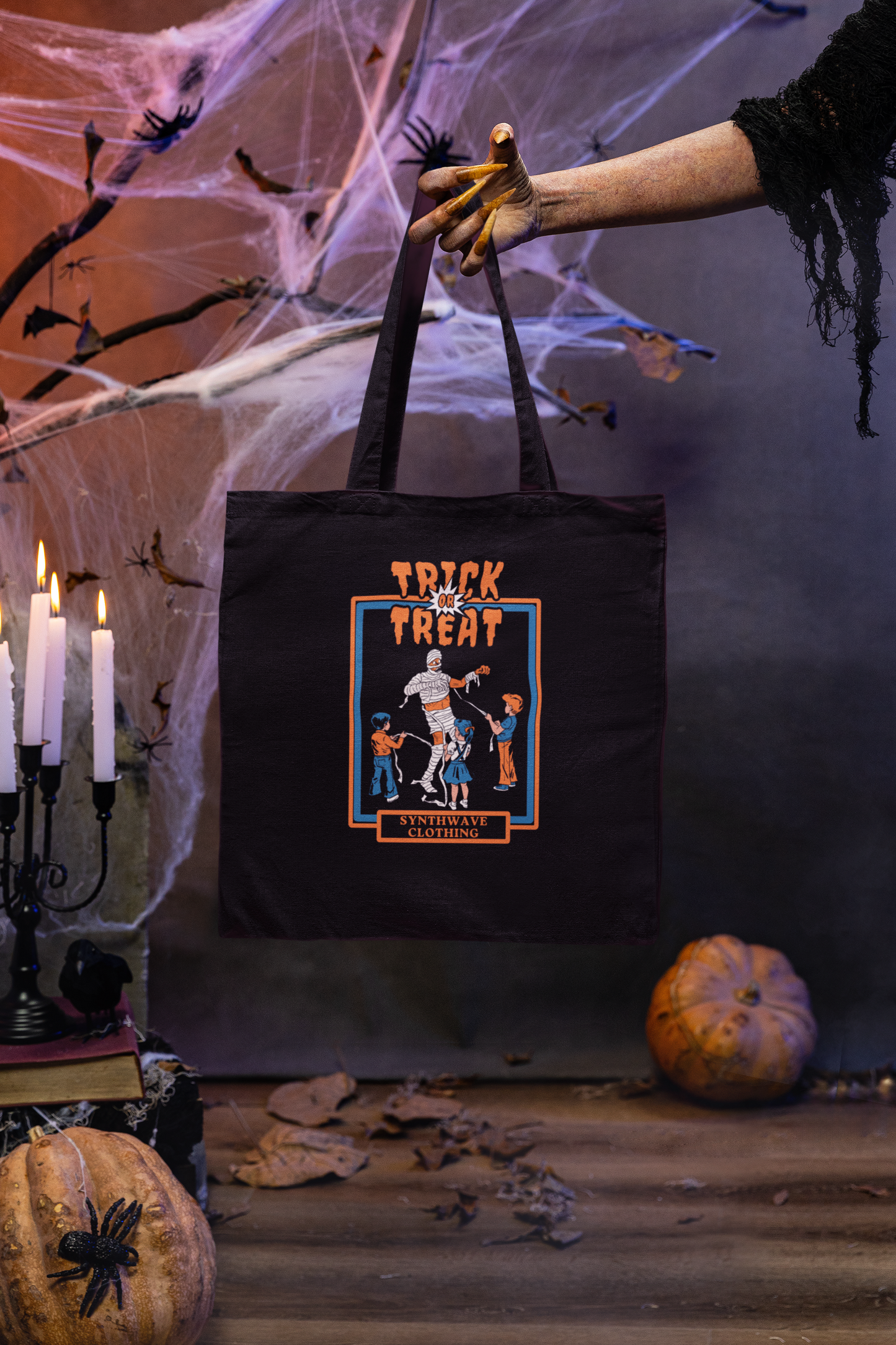 Trick or Treat – Limited Edition Reusable Tote Bag by Synthwave Clothing