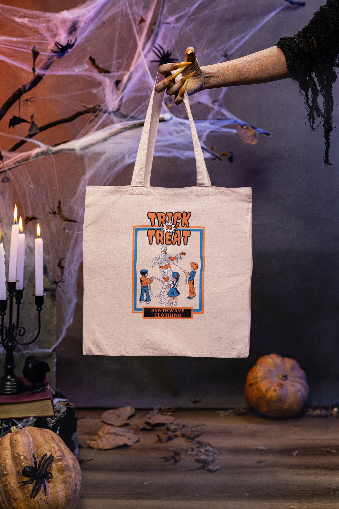 Trick or Treat – Limited Edition Reusable Tote Bag by Synthwave Clothing