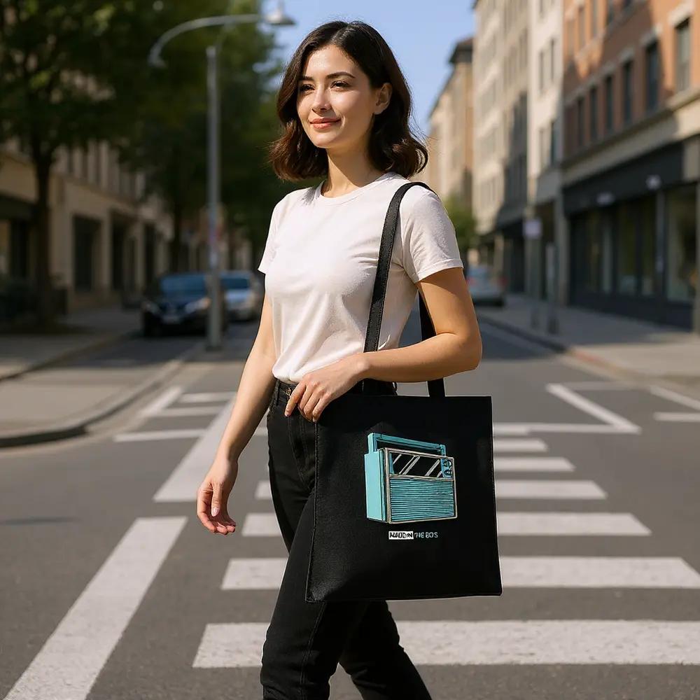Made in the 80s Tote Bag – Retro Sound on the Go