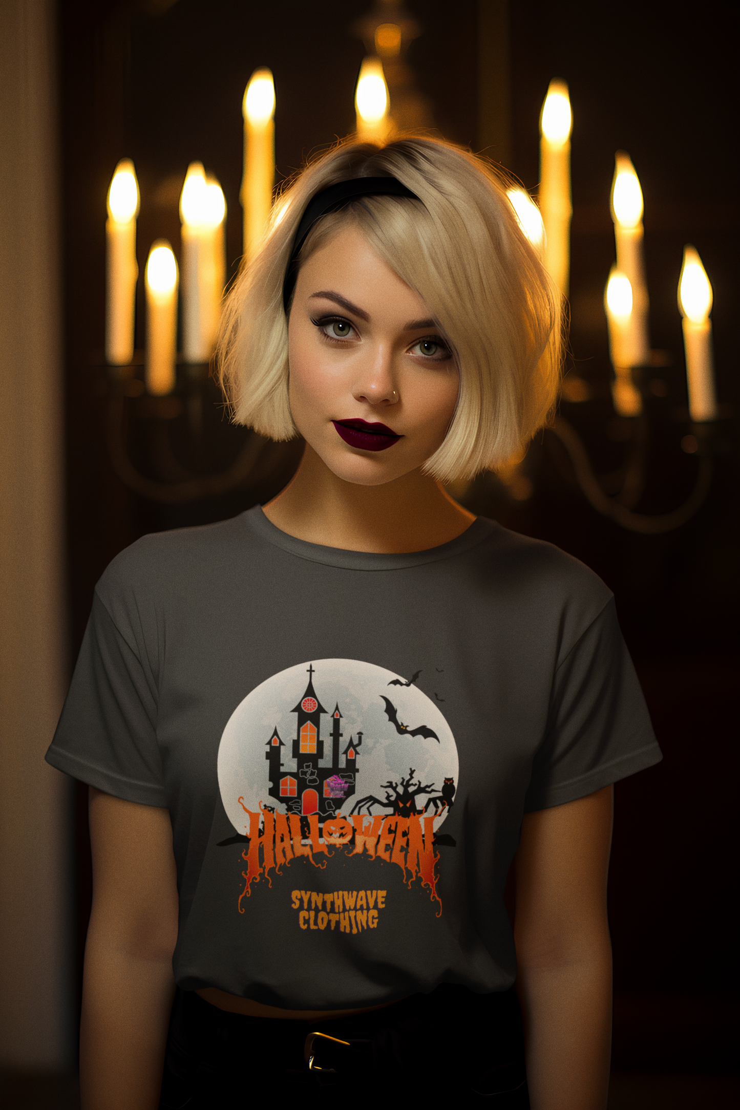 Halloween Castle – Limited Edition T-shirt Synthwave Clothing