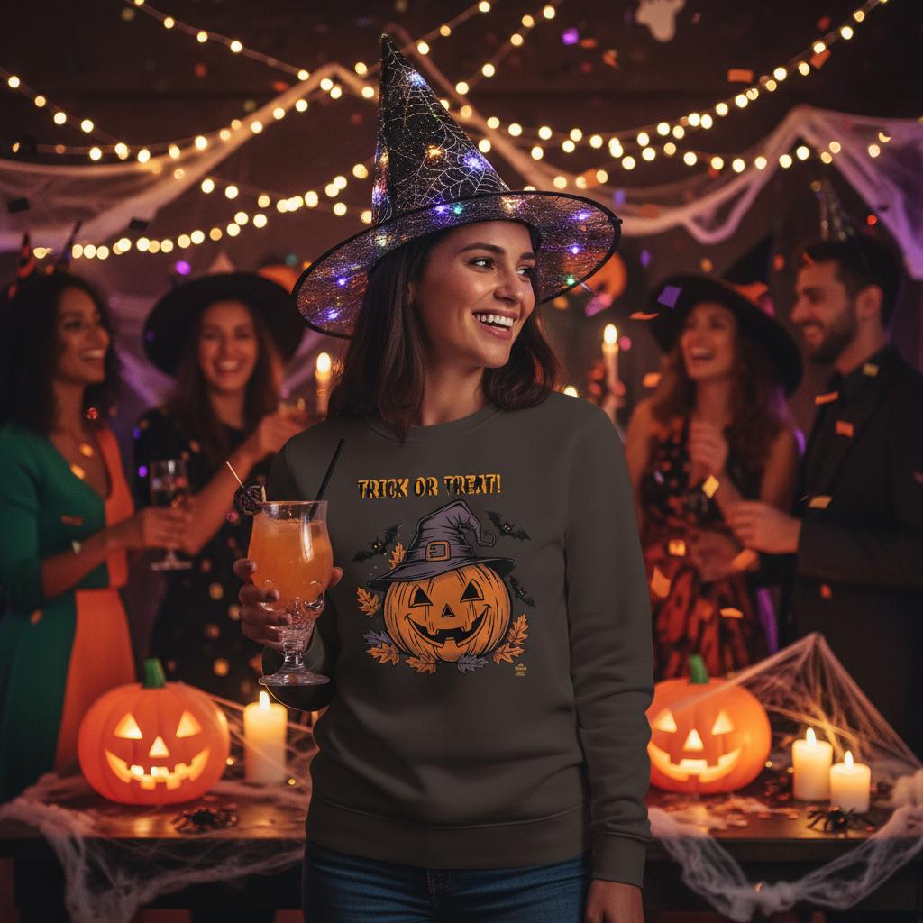 Trick or Treat! – Halloween Pullover Hoodie by Synthwave Clothing